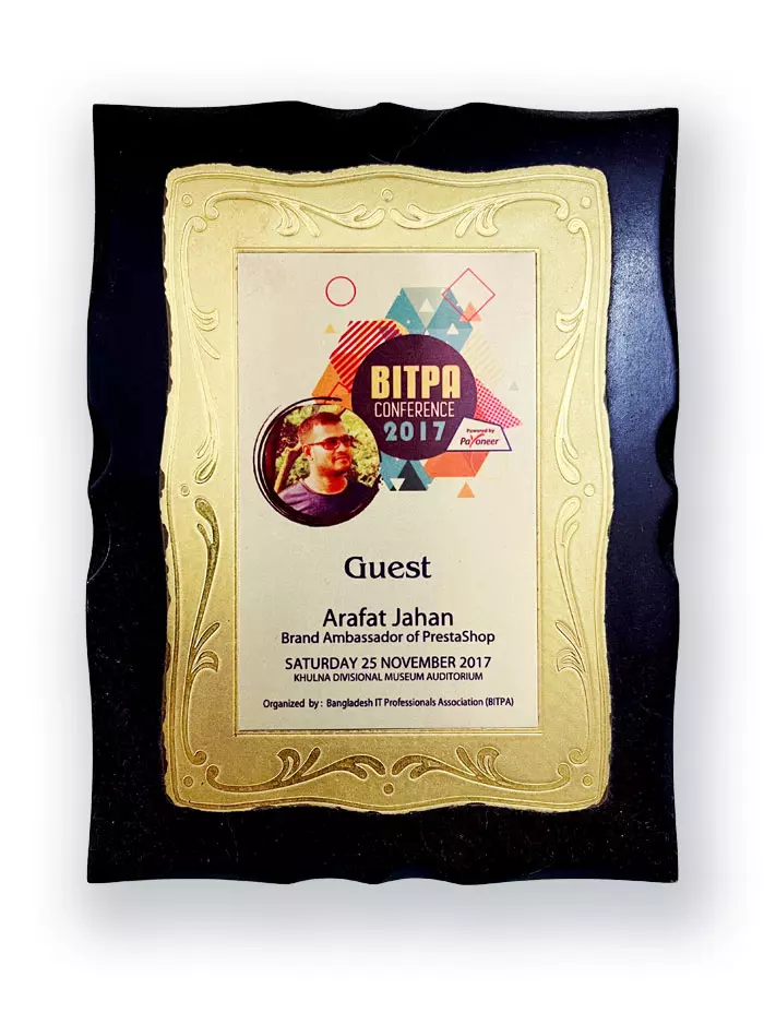 Arafat Jahan - BITPA Award 2017