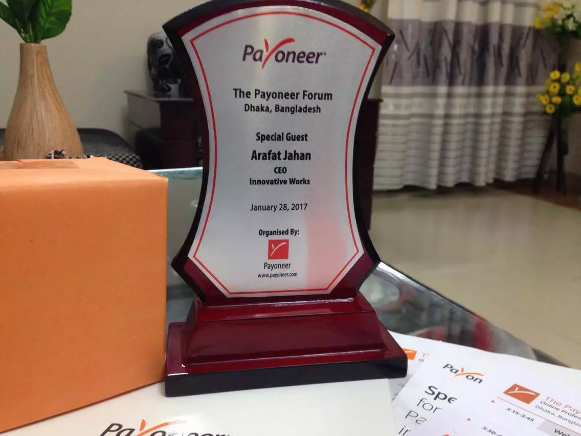 Arafat Jahan Payoneer Award 2015